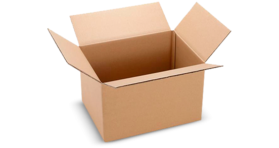 Фото: Четырехклапанная коробка их трехслойного гофрокартона